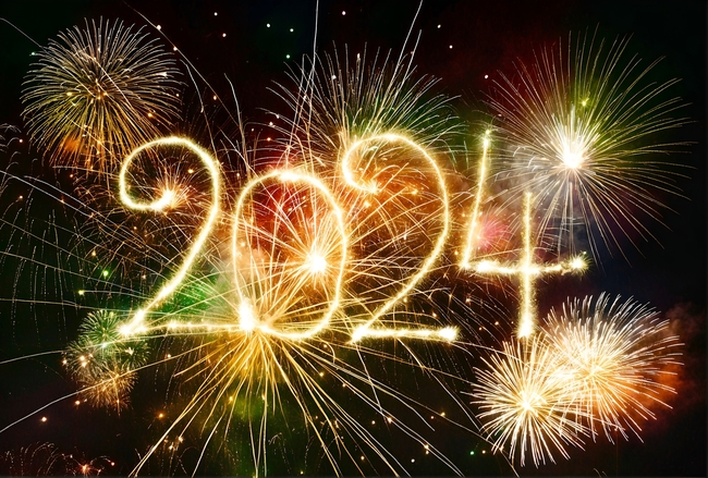 2024新年数字烟花设计图片