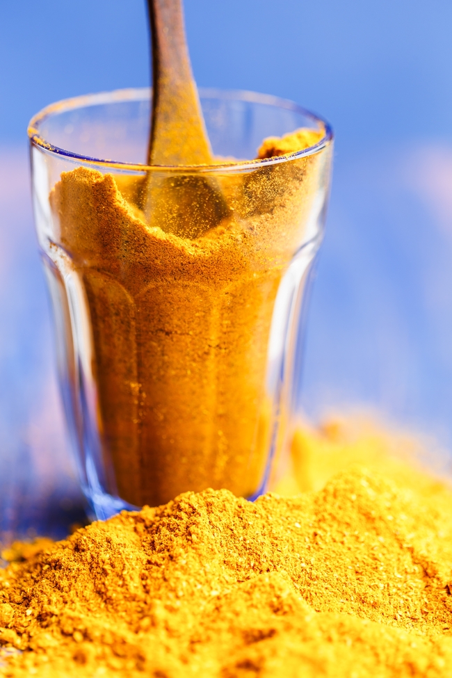 黄色咖喱粉粉末图片