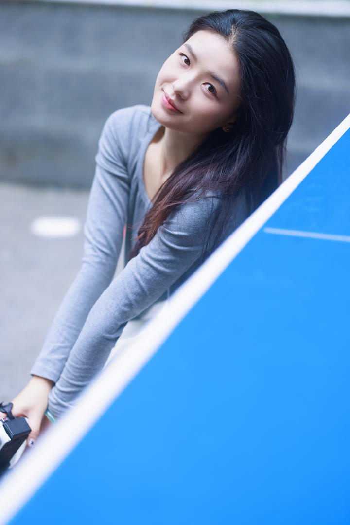 眉清目秀的清纯女生摄影写真图片
