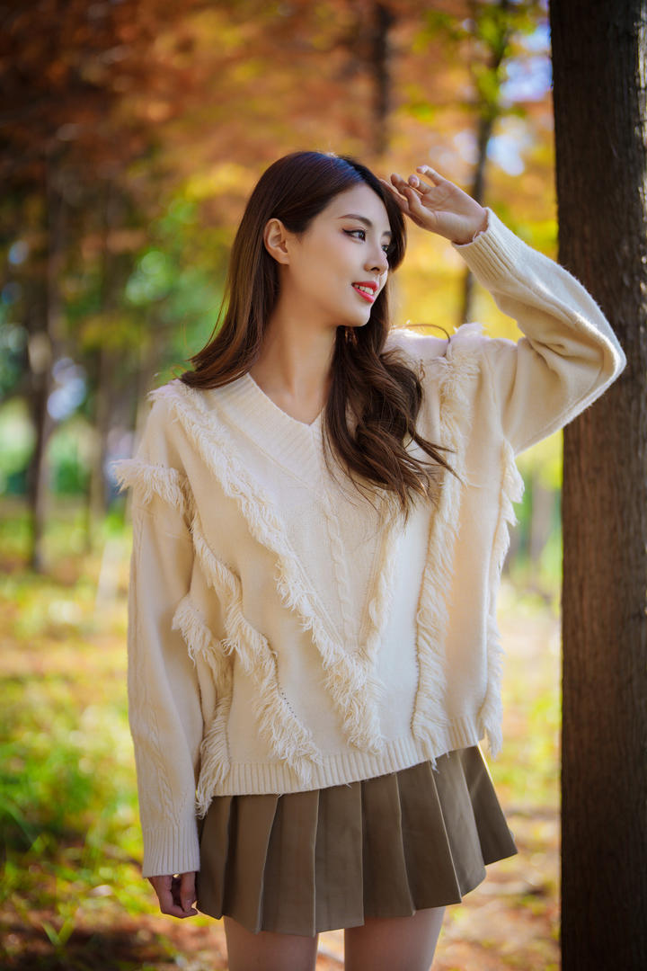 清纯养眼的韩国JK制服美女131户外写真图片