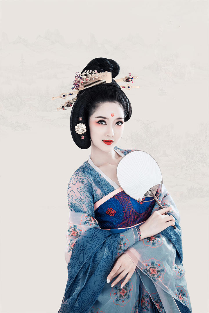 唯美古代美女古装美女汉服美女艺术写真图片