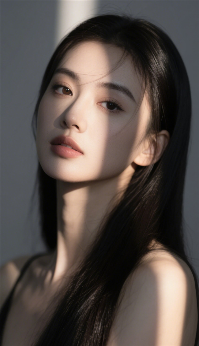 亚洲时尚光影艺术美女写真摄影图片