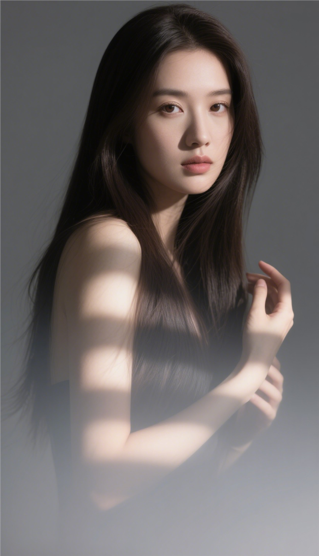 高级感模特光影艺术写真图片