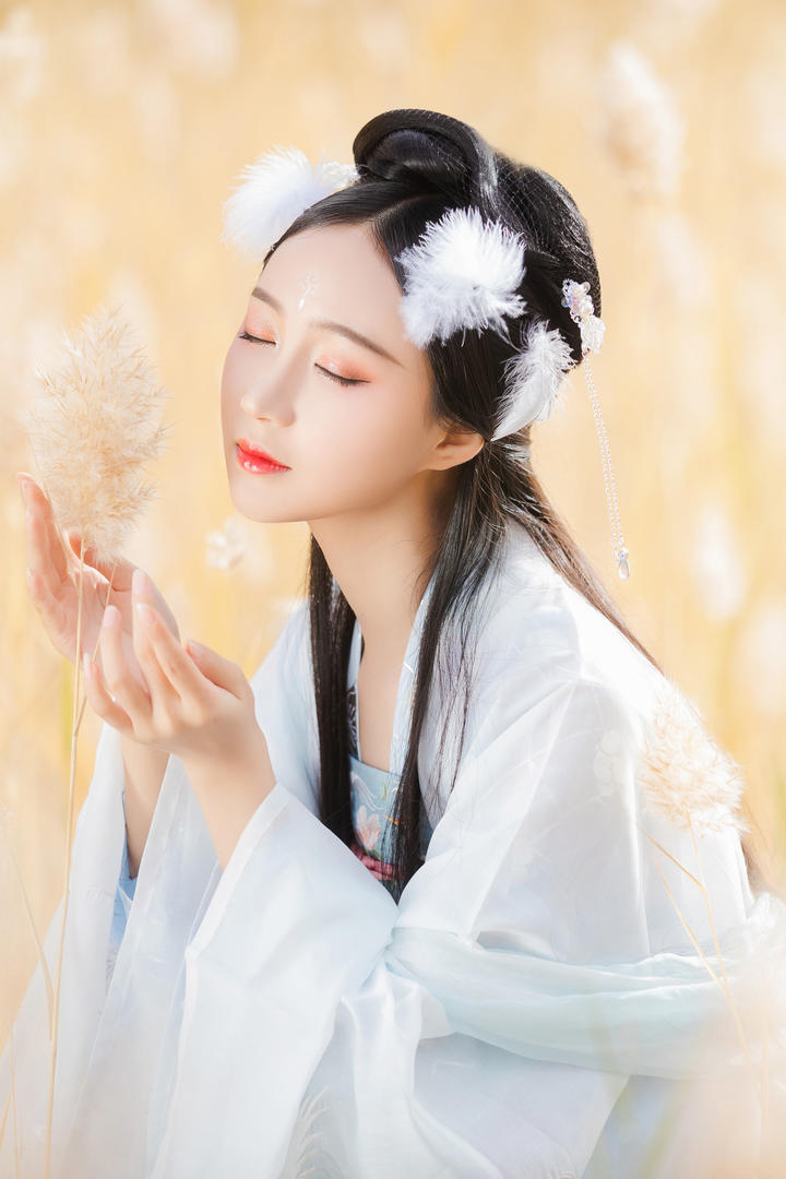 中国古典汉服美女主播唯美艺术照图片