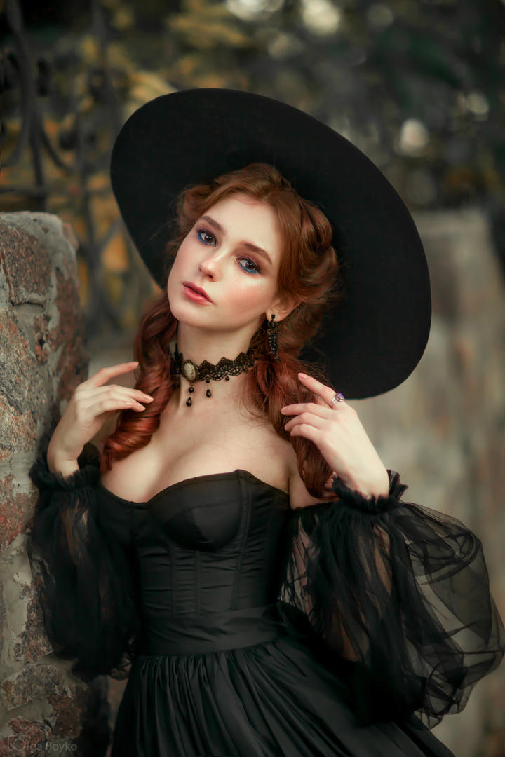 欧美气质女生人像摄影艺术图片