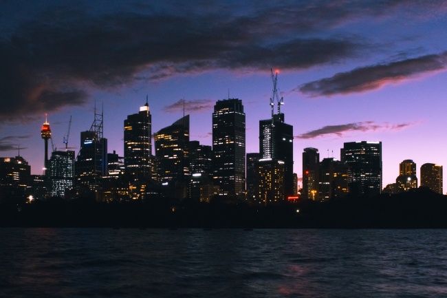 悉尼城市建筑夜景图片
