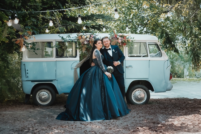 唯美浪漫欧美黑色系列婚纱写真图片