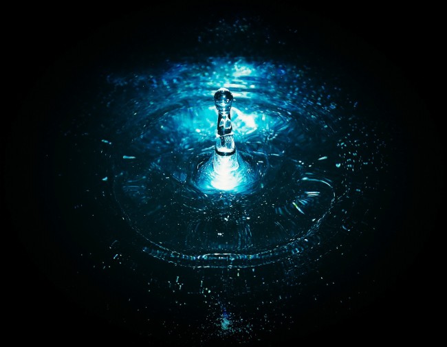 滴水波纹图片