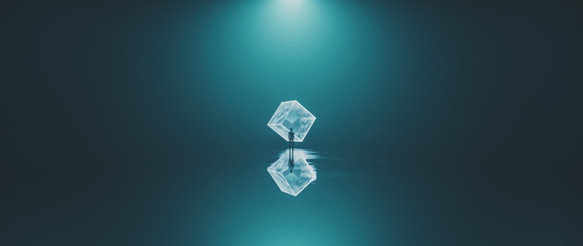 3d空间渲染艺术banner背景图片