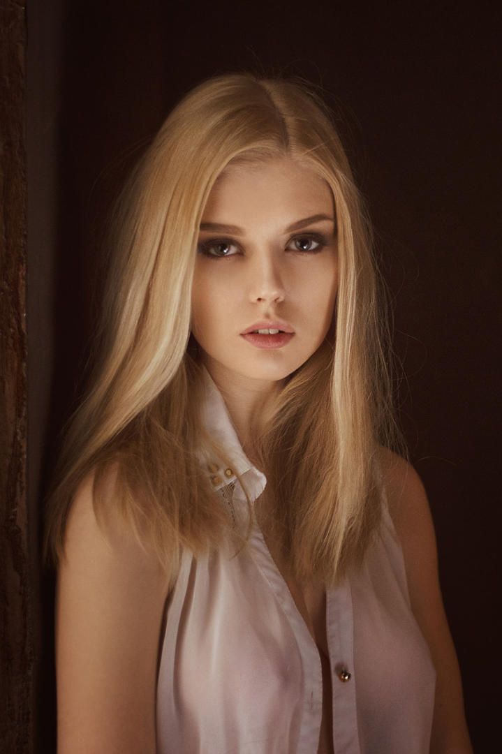 高清欧美金发美女肖像摄影写真