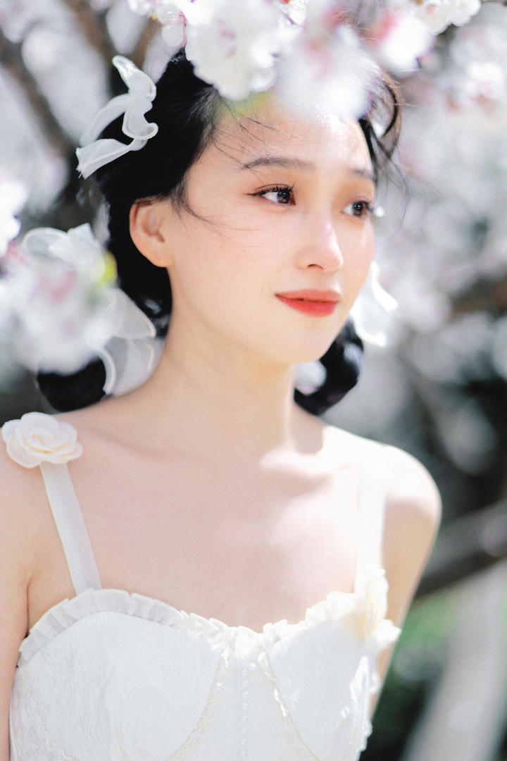 白月光般的清纯女生高清头像素材图片