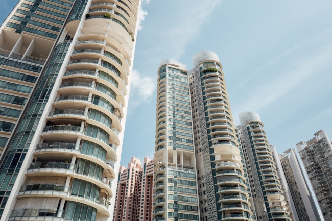 现代高楼层小区建筑图片