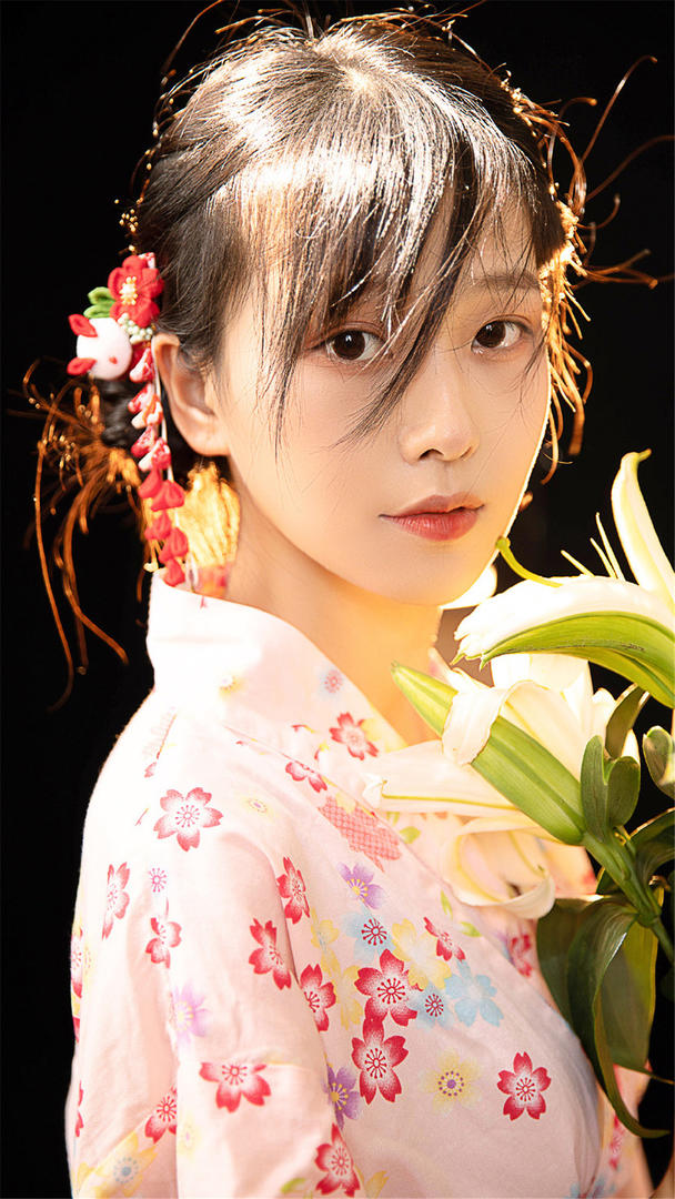 唯美日本和服古装美女艺术写真图片