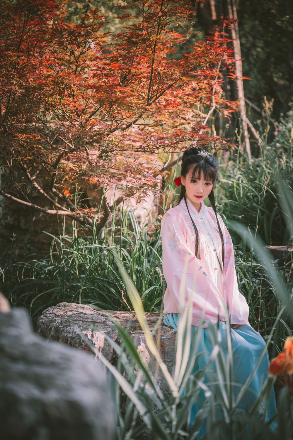 网络红人面饼仙儿明治汉服装扮大家闺秀邻家系列写真