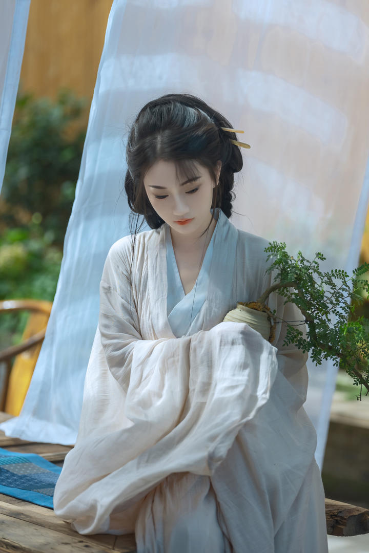 禅意古装汉服美女高清壁纸图片大全