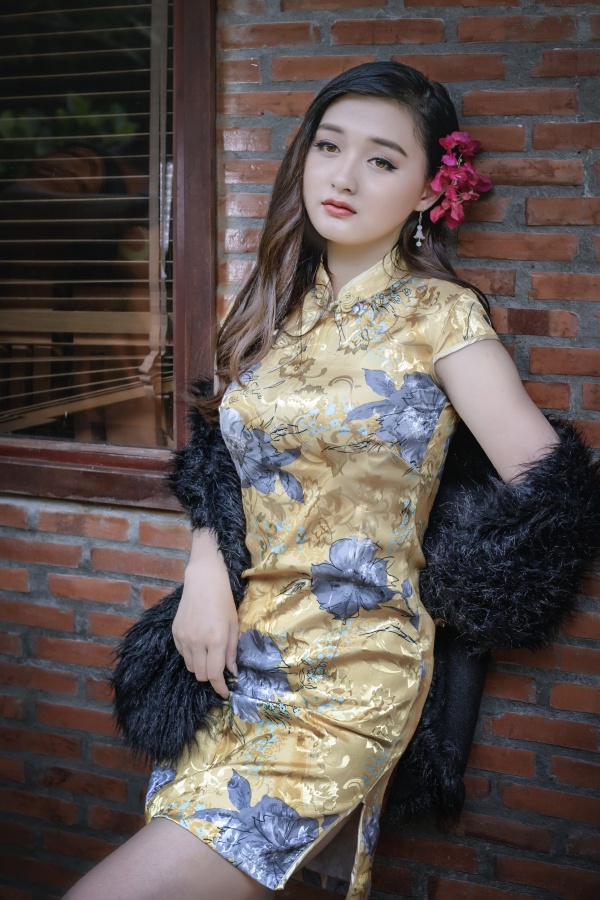 性感旗袍丝袜美女图片