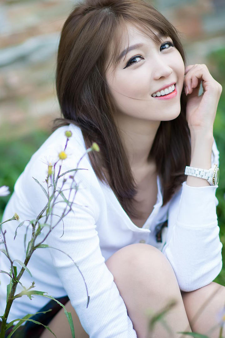 超清韩国清纯美女特写图片