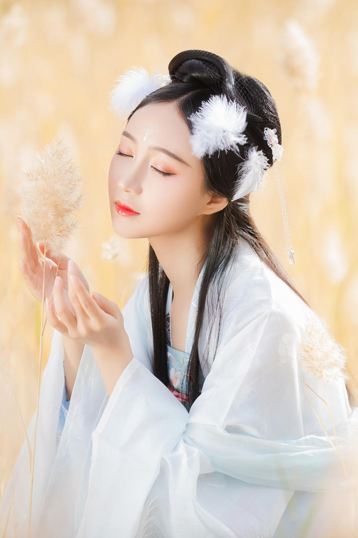中国清纯汉服美女唯美女生艺术写真图片