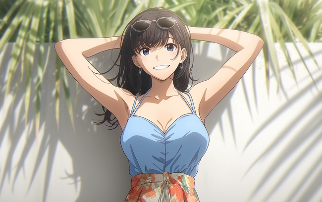 夏日性感动漫女孩插画图片