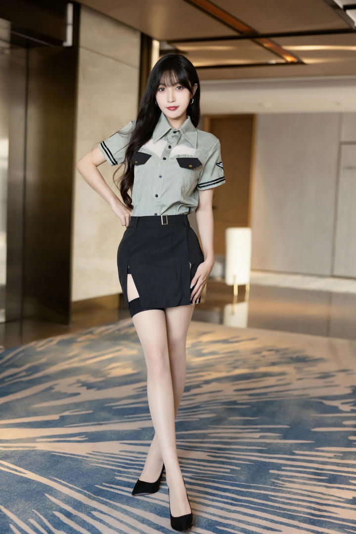 国产性感空姐林星阑美女制服诱惑写真图片