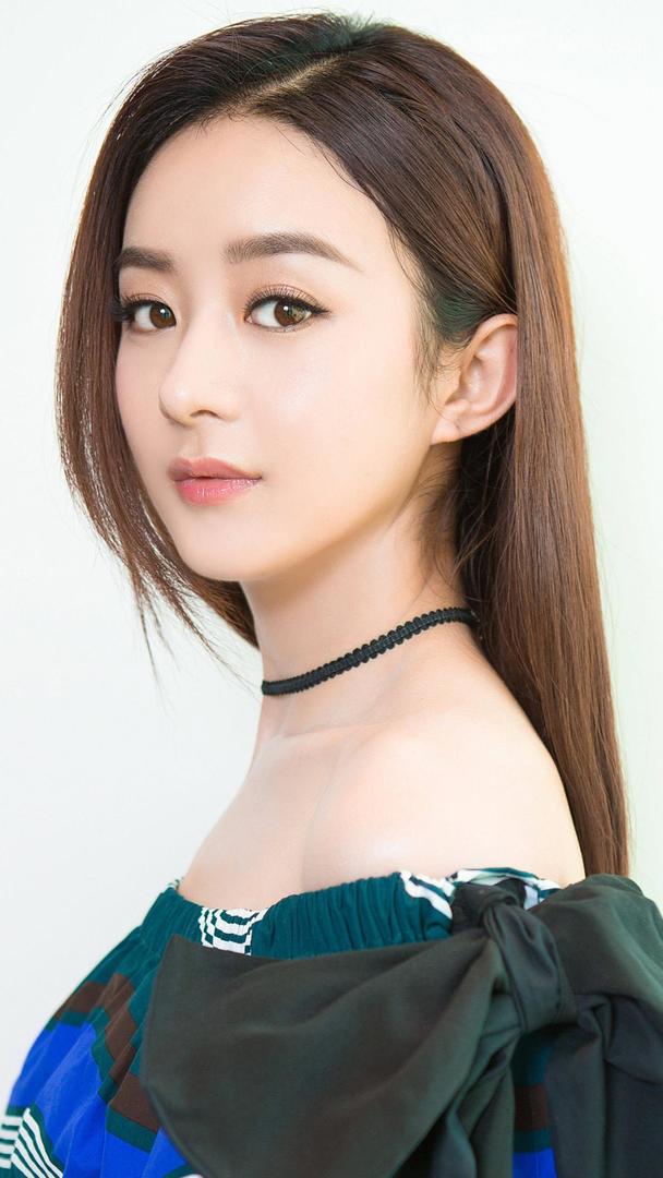 高清中国美女明星赵丽颖特写图片