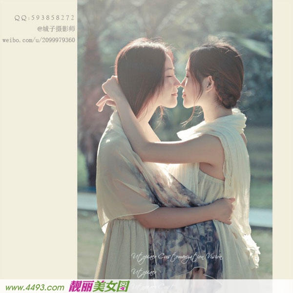 闺蜜姐妹花清纯动人的生活照