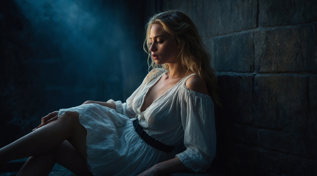 欧美深夜性感女人写真摄影图片