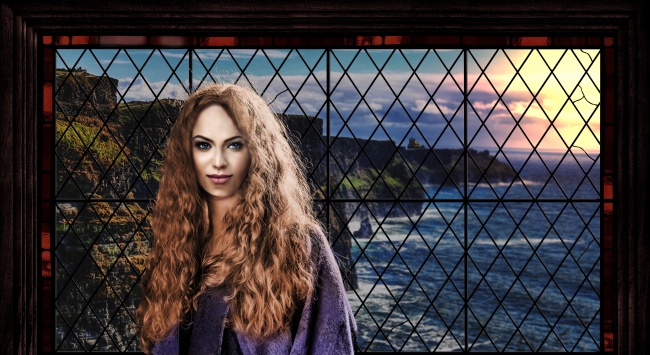 迷人卷发发型图片