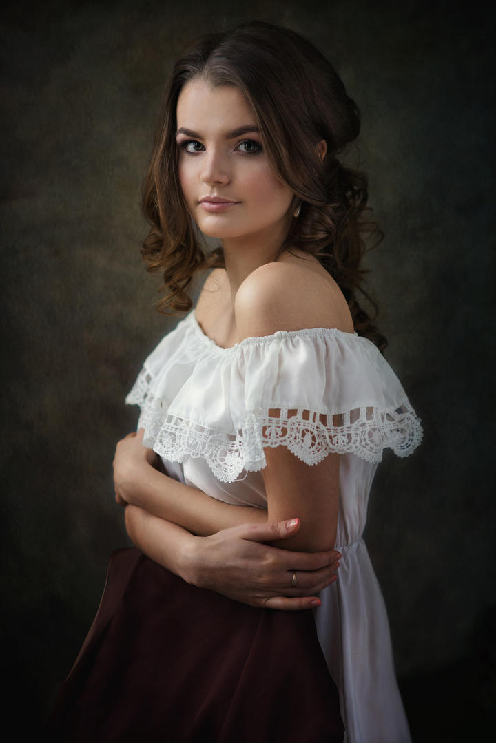 欧美美女人像艺术写真图片