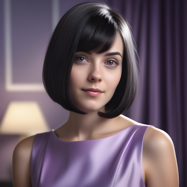 欧美美女年轻减龄中短发发型图片