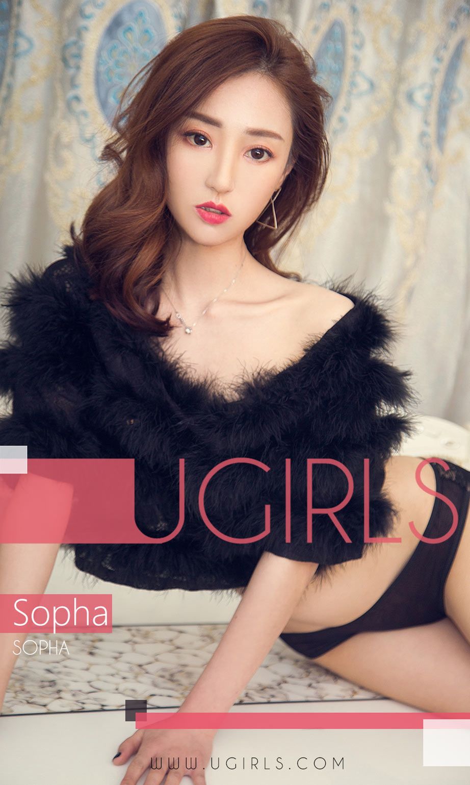 尤果网美女主播Sopha黑丝美腿蕾丝内衣诱惑写真套图