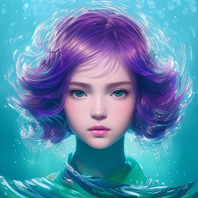 数字艺术动漫美女头像图片