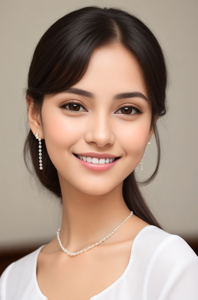 亚洲清纯甜美微笑美女写真图片