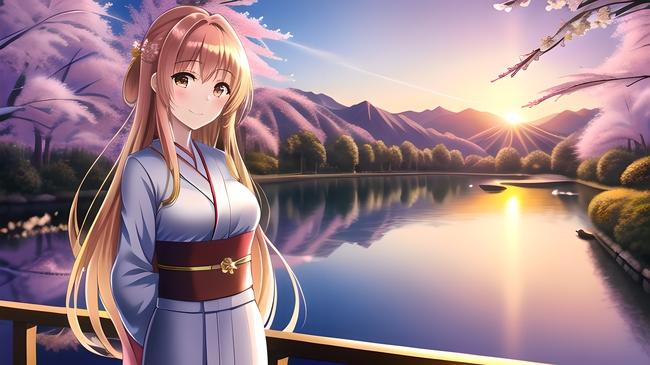 日本动漫美女插画图片