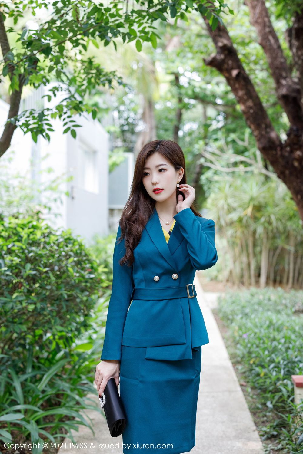 爱蜜社美女模特杨紫嫣Cynthia丝袜美腿职场OL系列性感写真