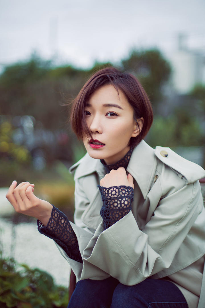 短发漂亮明星王珞丹写真图片