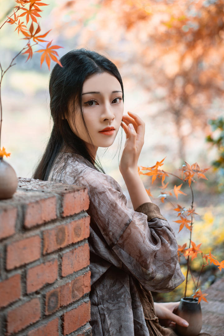 古典意境汉服美女手机壁纸高清图片