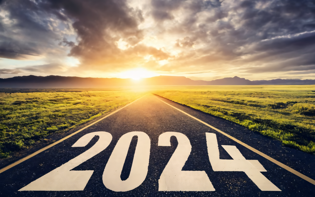 奔向2024年图片素材
