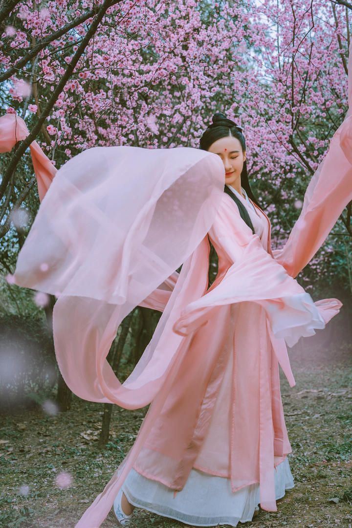 梅花林古装古典美女艺术照图片