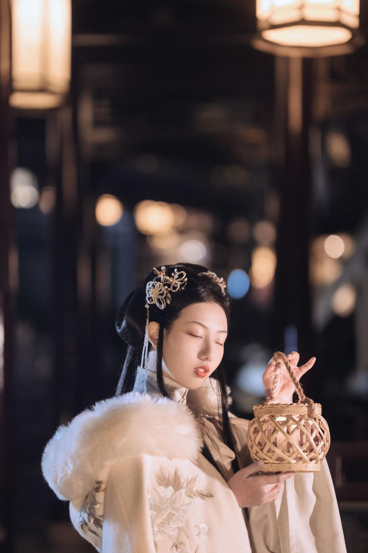 提着灯笼的高清古装美女艺术写真图片