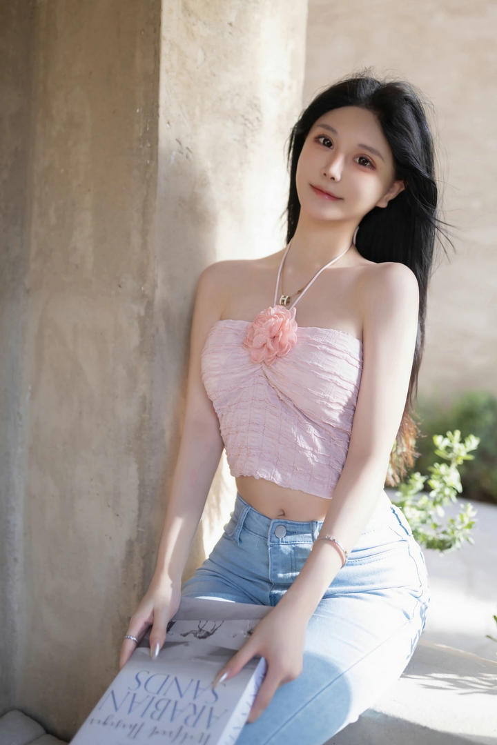 清纯养眼牛仔裤美女嫩模高清摄影图片