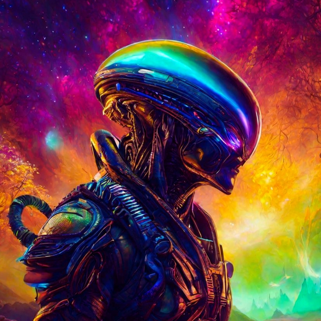 未来派外星人抽象动漫设计图片