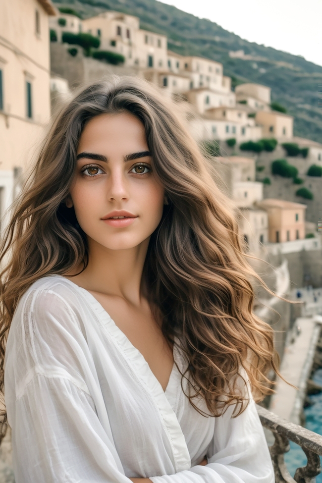 城市旅行度假美女写真图片