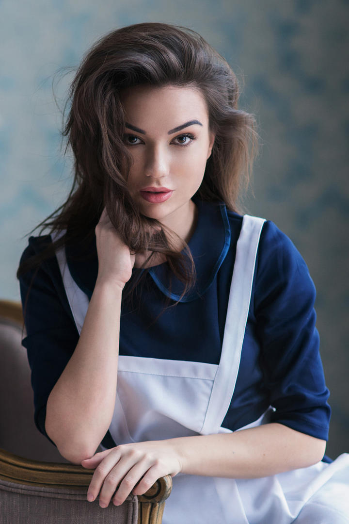 欧美气质美女平面模特艺术摄影图片