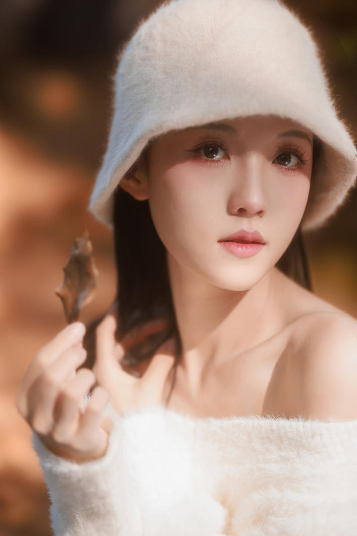 面容精致的极品粉嫩美女高清女神特写图片