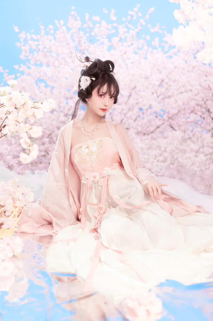 唯美粉色古装美女高清手机壁纸图片大全