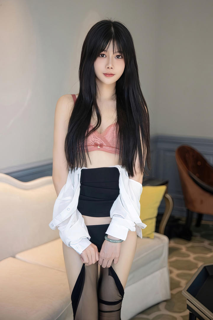 高清性感黑长直美女性感壁纸图片