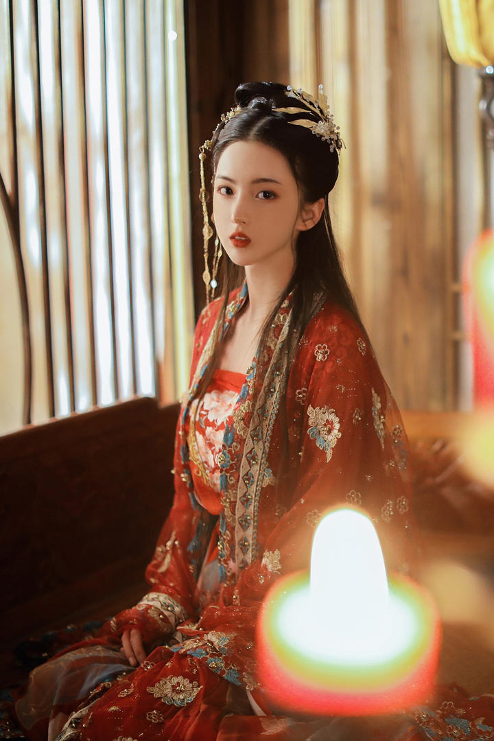 汉服古装新娘美女写真摄影图片高清