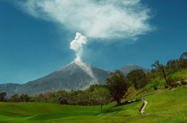危地马拉火山喷发图片