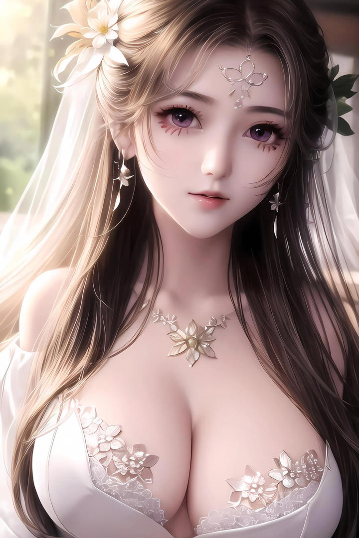 大胸AI美女高清手机壁纸图片大全